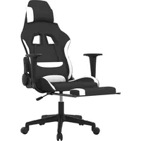 vidaXL Falix Gaming-Stuhl Schwarz/Weiß