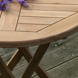 deVries Gartentisch Woodie ca. 70x75 cm Teak massiv