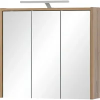 Inosign Badezimmerspiegelschrank »Dex«, Badmöbel, Breite 65cm, braun