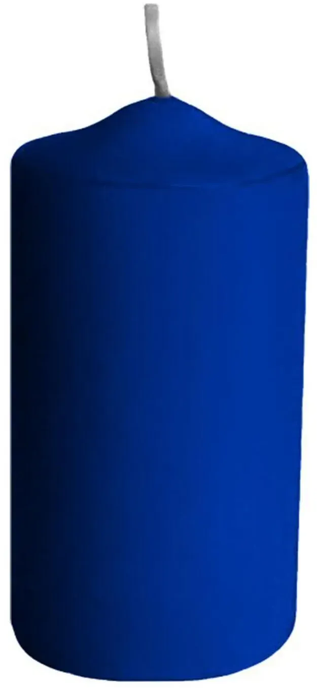 Stumpenkerzen O 40 x 80 mm, 10 Stunden Brenndauer, dunkelblau, 4 Stk.