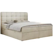 MKS Boxspringbett 160 x 200 cm H4 Beige
