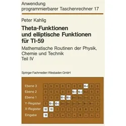 Theta-Funktionen und elliptische Funktionen für TI-59