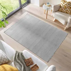 Teppich AYYILDIZ TEPPICHE "STYLE 8900", grau, B:200cm H:7mm L:290cm, Polyester, Teppiche, pflegeleicht und schmutzresistent