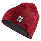 Craft Microfleece Ponytail Mütze Rose/Melange