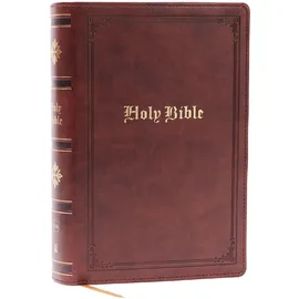 Thomas Nelson KJV Holy Bible: Personal Size Giant Print, Brown Leathersoft, Red Letter, Comfort Print: King James Version: King James Version, Brown Leathersoft, ... Gold Gilded Edges, Personal Size, Giant Print