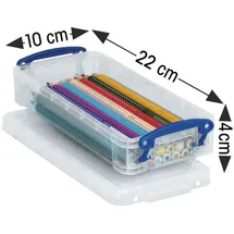 Really Useful Boxes Really Useful Box Aufbewahrungsbox 22 x 10 x 4 cm 1-tlg. transparent