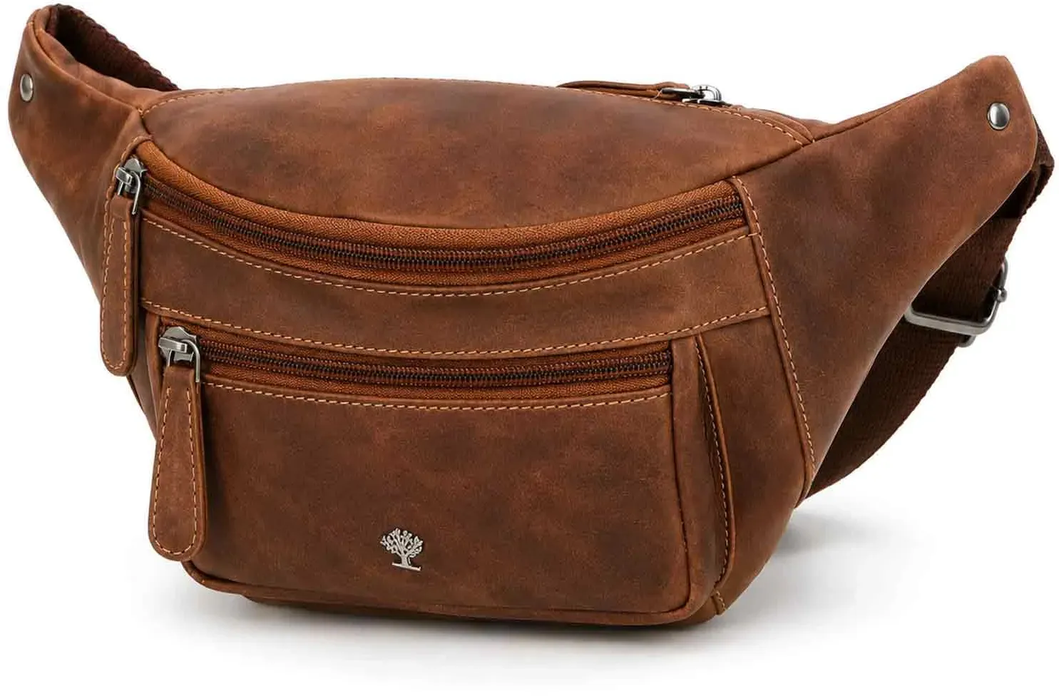 The Skandinavian Brand Leder Bauchtasche, Hüttasche, Body Bag - hunther