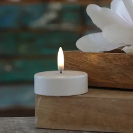 uYuni LED Maxi Teelicht Thea 6,1 cm weiß