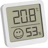 TFA Dostmann Digitales Thermo-Hygrometer mit Komfortzone Thermo-/Hygrometer Weiß