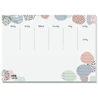 Sigel Schreibtischunterlage Rose Inspiration weiß/bunt Papier 42,0 x 29,7 cm, 30 Blatt