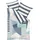 KAEPPEL Rising Sun Grafisch Blau 135 x 200 cm + 80 x 80 cm