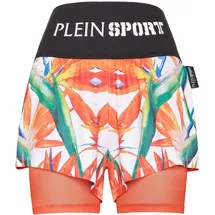 Plein Sport Shorts, Größe M, in weiß 0121 | white/multicolored