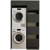 laundreezy Mehrzweckschrank-Set LAUNDREEZY LDLK1 117,5 x 200 x 67,5 cm Grau