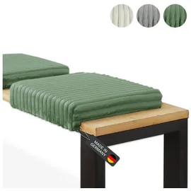 lycce Bankauflage/Klemmkissen DELUXE 1 Leiste, super breiter Cordstoff