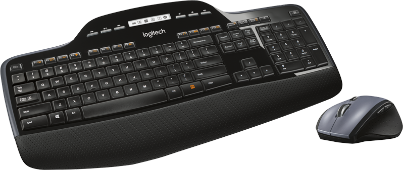 Logitech MK710 Desktopset, kabellos, US-Layout Tastatur und Maus, AES-Verschlüsselung