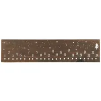 Ib Laursen Adventskalender Adventskalender Weihnachtskalender Holz Weihnachten 52x12cm Ib