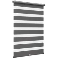 Sekey Doppelrollo 40 x 100 cm Dunkelgrau