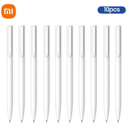 Xiaomi Gel Stift 10 stücke 0,5mm Schwarz Tinte Presse Stift Japan MiKuni Tinte Glattes Schreiben Büro Liefert Für 10pcs weiß