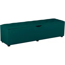 Home Affaire Hockerbank Knobbed Petrol 160 x 42 x 40 cm