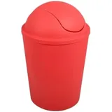 MSV AKO Mülleimer Klappdeckel, Rot, 5,5 l, Red