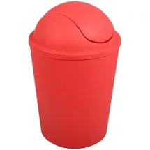 MSV AKO Mülleimer Klappdeckel, Rot, 5,5 l, Red