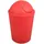 MSV AKO Mülleimer Klappdeckel, Rot, 5,5 l, Red