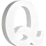 Rayher Dekoartikel MDF-Buchstabe Q weiß