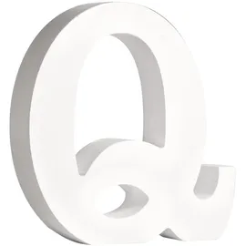 Rayher Dekoartikel MDF-Buchstabe Q weiß