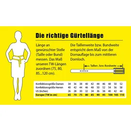 Bernd Götz Damengürtel Leder silbergrau 95