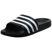 adidas Unisex Adilette Aqua Slides Sandal, Black/Black/Black, 11 US Men