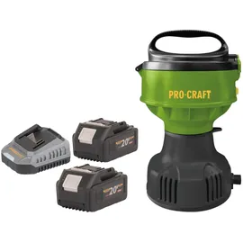 PROCRAFT Akku Schwimmpumpe 20 V 3200 l/h + 2x Akku 4,0 Ah + Ladegerät
