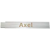 Heka Zollstock Axel 2 m, weiß