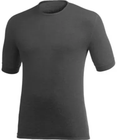 Unterhemd Rund mit kurzem Arm / T-Shirt L Schwarz grau - XL
