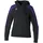 Erima EVO STAR Hoodie Damen schwarz/ultra violet 34