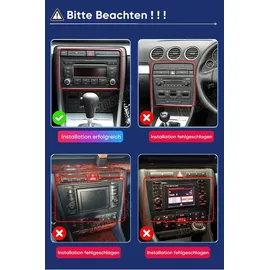 Awesafe 4+64GB Autoradio für Audi A4 S4 RS4 B6 B7 SEAT Exeo mit Wireless Carplay Android Auto 7 Zoll HD Touchscreen GPS Navigation
