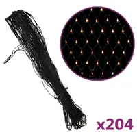 vidaXL Lichterkettennetz LED 3x2 m Warmweiß