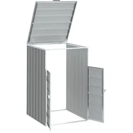 vidaXL Mülltonnenbox 72 x 81 x 115 cm grau