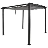 Mendler Aluminium Pergola HWC-N93 3 x 3 m Grau