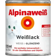 Alpina Weißlack 125 ml alpinaweiß glänzend