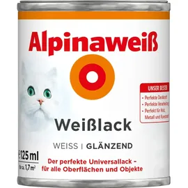 Alpina Weißlack 125 ml alpinaweiß glänzend