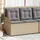 vidaXL Gartenbank 1-tlg Beige