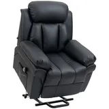Homcom Sessel mit Aufstehhilfe, Elektrischer Relaxsessel Neigebarer TV-Sessel