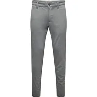 Only & Sons ONSMARK Slim Fit Chino Hose Grau 31 34