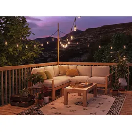 Nanoleaf Lichterkette Essentials Matter Smart Outdoor 15 m Schwarz