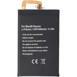 AccuCell Akku passend für Blackberry Keyone, Li-Polymer, 3,85V, 3400mAh, 13,1Wh, built-in, ohne Werkzeug