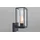 Lutec Außenwandleuchte Aluminium, Glas, Metall, Stahl 31,3 cm E27 schwarz