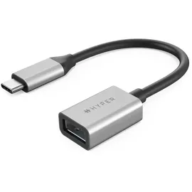 Hyper HyperDrive USB-C auf USB-A Adapter silber