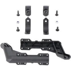 SW-Motech Handprotektoren Montage-Kit - Schwarz. Für 22 mm Lenker. 1-Punkt Befestigung., schwarz