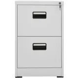 vidaXL Aktenschrank Hellgrau 46x62x72,5 cm Stahl