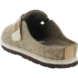 ROHDE Damen Pantoffel Filz Hausschuh Klettverschluss Wechselfußbett D.Meran 6812, Größe:38 EU